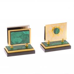 Письменный набор из малахита &amp;quot;Фемида&amp;quot; Златоуст