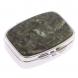 Таблетница на 2 отделения камень актиновит цвет серебро 125907