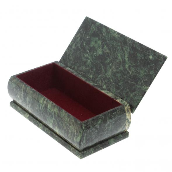 Шкатулка &amp;quot;Осенний пейзаж&amp;quot; из шабровского змеевика 18х9х6,5 см 127828