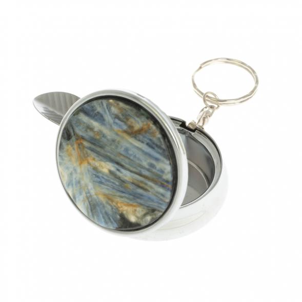 Пепельница карманная камень кианит 5х5,5х2 см 129625